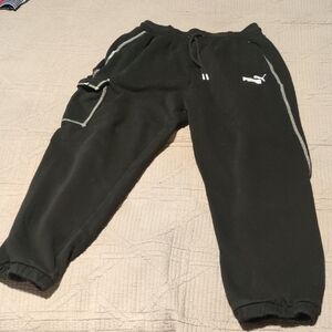 Women's Black Puma Sweatpants